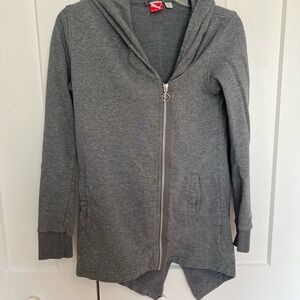 Puma Gray Women's Zip-Up Hoodie